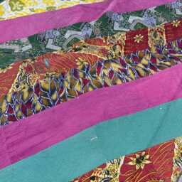 Indian Cotton Kantha Quilt Block Print Reversible Patchwork Handmade Bohemian Blanket - thumbnail 2