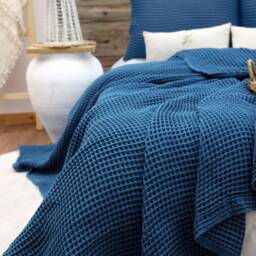 Waffle Cotton Bedspread Queen/King Size Soft Bed Throw