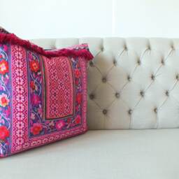 Throw Pillows Case Boho Hmong Tribal Batik Pillow Pillow - thumbnail 2