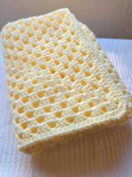 Crochet Baby Blanket, Granny Square, Afghan For Kids, Square Choose Your Color - thumbnail 1