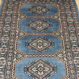 3x5 Gray Color Bokhara Rug - 0.90x1.50 Bedroom Luxury Area Turkish Fine Quality Afghan - thumbnail 3