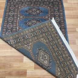 3x5 Gray Color Bokhara Rug - 0.90x1.50 Bedroom Luxury Area Turkish Fine Quality Afghan - thumbnail 4