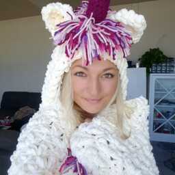 Unicorn Blanket, Hooded White, Pink, Purple, Blue, Child, Adult, Crochet, Ready To Ship - thumbnail 2