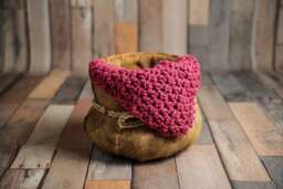 Raspberry Pink Chunky Baby Blanket Newborn Photography Prop