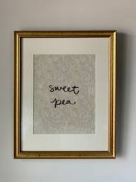 Sweet Pea Art Print, Wall Art, Home Decor, Nursery Family - thumbnail 1