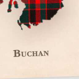 Clan Buchan Scottish Tartan Map - Of Scotland Family Wall Decor, Ready To Hang - thumbnail 4