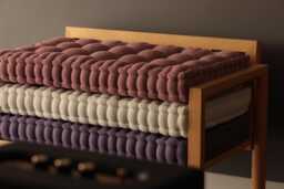 Custom Size Window Seat Cushion, French Bench Tufted Floor Cushion
