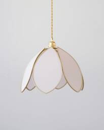 Simple Flower Pendant Light - Marshmallow & Gold