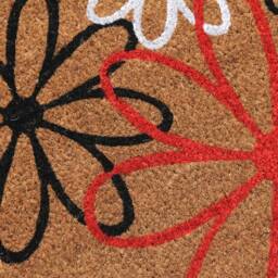 Coco & Coir Natural - Non-Slip Premium Quality Eco-Friendly Indoor Outdoor Entrance Door Mat 45 X 75 cm - Bloom Three - thumbnail 2