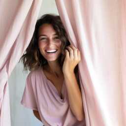Elegant Linen Cafe Curtains - Custom Length Window Drapes - Christmas Gift For Her - thumbnail 3