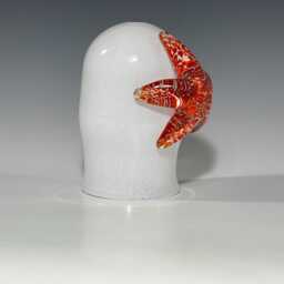 Glass Hanging Pendant - Red Starfish Nautical Decor John Gibbons - thumbnail 2