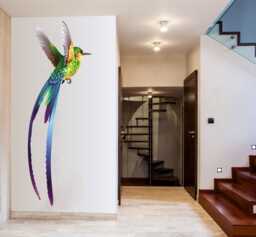 Hummingbird Wall Decal Tropical Bird Art For Kid's Room - thumbnail 1