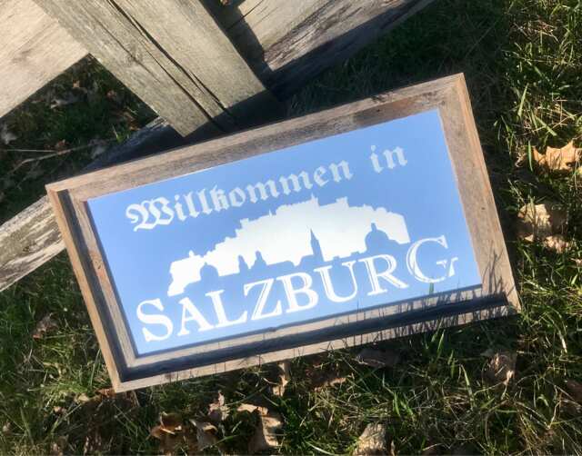 Custom Personalized Barnwood Mirror, Large Bar Engraved Barn Wood Mirror, 12x24 - image 1