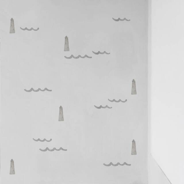 Lighthouses Fabric Wall Stickers. Removable & Reusable - image 1