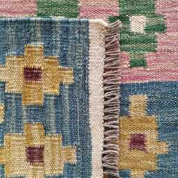 Kilim Runner Multicolour, Handmade Artisan Afghan Turkish Persian Qashqai Navajo Bohemian Natural Wool Flatweave Rug 208x62 cm - thumbnail 3