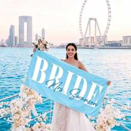Personalized Bride Beach Towels, Custom Towel, Vacation Gift, Honeymoon/Bachelorette Trip, Bridal Shower Gift - thumbnail 2