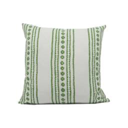 Thibaut - New Haven Stripe Green Crafty Playful Designer Cushion Cover Luxury Throw Pillow Handmade Home D??cor - thumbnail 2
