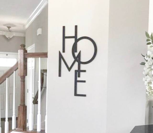 Laser Cut Wood Home Sign Farmhouse Wall Decor - image 1