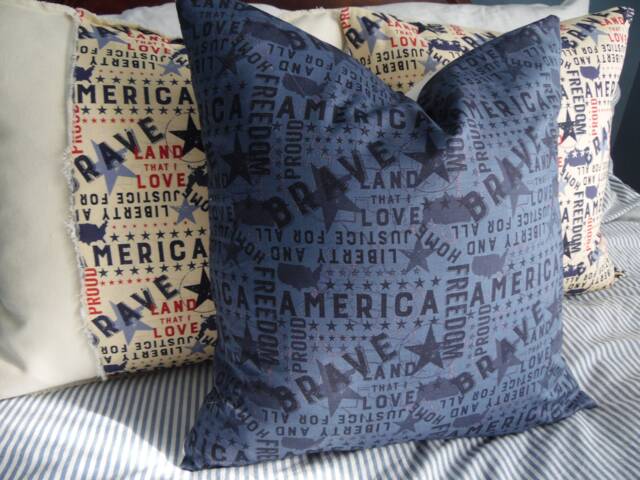 2 Color Choicesred.blue.proud To Be An American.pillow.accent Pillow.throw Pillow.independence.day4Th July Toss Pillow.slipcovers - image 1