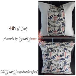 2 Color Choicesred.blue.proud To Be An American.pillow.accent Pillow.throw Pillow.independence.day4Th July Toss Pillow.slipcovers - thumbnail 4