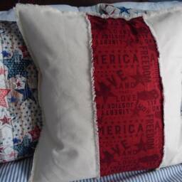 2 Color Choicesred.blue.proud To Be An American.pillow.accent Pillow.throw Pillow.independence.day4Th July Toss Pillow.slipcovers - thumbnail 3