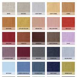 Handmade Linen Curtain Panel Set Semi-Sheer Rod Pocket Curtains - thumbnail 4