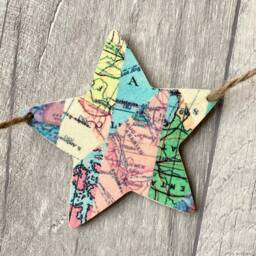 World Map Garland, Wooden Bunting For Travel Fan, Wall Art, Wanderlust Gifts - thumbnail 3
