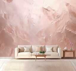 Pink Pearl Textured Wall Mural Marblized Wallpaper Living Room Wall Decoration Pale Pink Colorcustomizable Removable
