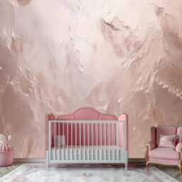 Pink Pearl Textured Wall Mural Marblized Wallpaper Living Room Wall Decoration Pale Pink Colorcustomizable Removable - thumbnail 3