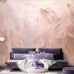 Pink Pearl Textured Wall Mural Marblized Wallpaper Living Room Wall Decoration Pale Pink Colorcustomizable Removable - thumbnail 2