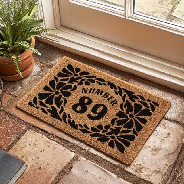 Custom Apartment Finds - Home Door Mat Decor Rug For Your Number Doormat Personalized Gift - image 1