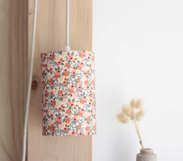 Ad??le Portable Lamp, Mobile Floral Fabric, Light Fixture, Pendant Bedside Rifle Paper & Co, Lamp - image 1
