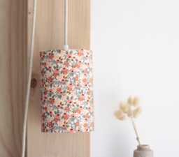 Ad??le Portable Lamp, Mobile Floral Fabric, Light Fixture, Pendant Bedside Rifle Paper & Co, Lamp - thumbnail 1