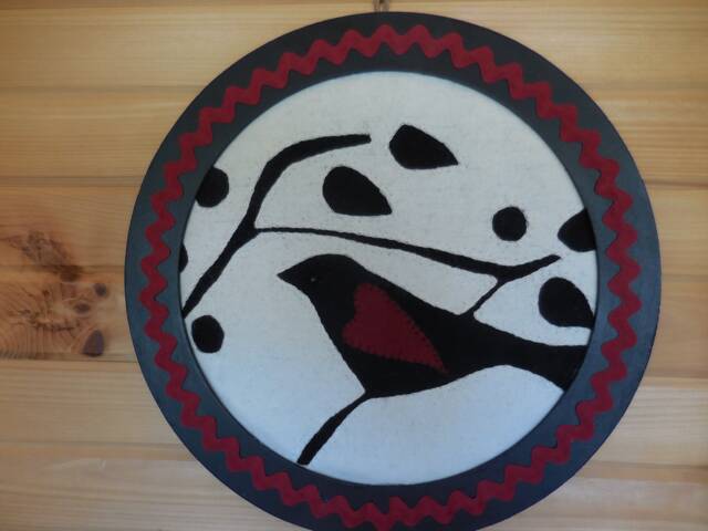 The Silhouetted Bird Song Wall Hanging - image 1