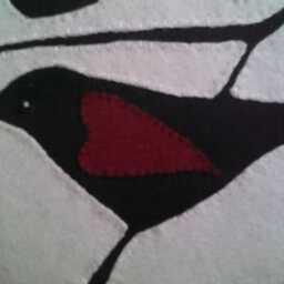 The Silhouetted Bird Song Wall Hanging - thumbnail 4