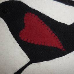 The Silhouetted Bird Song Wall Hanging - thumbnail 3