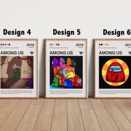 6, Among Us Posters, Imposter, Gaming Wall Print, Video Games Spec Poster, Gamer Birthday, Christmas Gifts For Him/Her, Framed Or Unframed - thumbnail 3