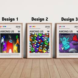 6, Among Us Posters, Imposter, Gaming Wall Print, Video Games Spec Poster, Gamer Birthday, Christmas Gifts For Him/Her, Framed Or Unframed - thumbnail 2