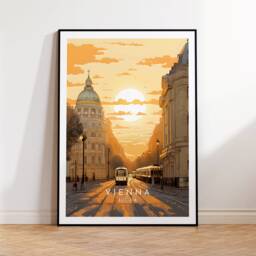 Vienna Travel Print - Austria, Poster, Home Decor, Gift Or Canvas - thumbnail 1