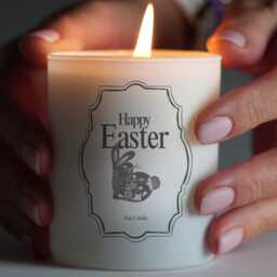 Easter Gift - Soy Candle- Decorations- Table Candle 150G250G- Engraved Candles - thumbnail 2