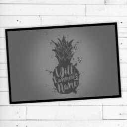 "Dirt Sparrow?? Doormat ""Pineapple" - thumbnail 2