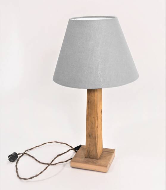 Handmade Antique Wood Table Lamp Base - image 1