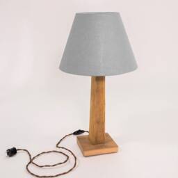 Handmade Antique Wood Table Lamp Base - thumbnail 2