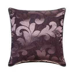 "Jacquard Art Silk Purple Pillow Cushion 16""x16"