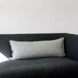 Linen Throw Pillow Cover, Long Lumbar, Linen Pillow Cover, Wedding Lumbar Natural Pillowcase - thumbnail 2
