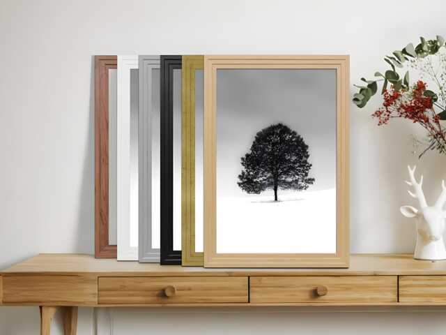 A1, A2, A3, A4, A5 Black Picture Frames Step Style Handmade Gallery Wall Frame Photo Personalized Gift For Father, Mother, Birhtday - image 1