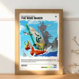 The Legend Of Zelda Wind Waker - 2002 Gamecube Poster - Video Game Art Print Gaming Gift A5-A4-A3-A2-A1 Unframed For Frame - thumbnail 2