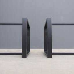"Modern Metal Dining Table Trestle Base - 28"" W ?? 16"" Extension - Custom Height 26""-30" - thumbnail 3