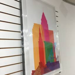 Cleveland Skyline Poster Geometric Wall Art Decor - thumbnail 4