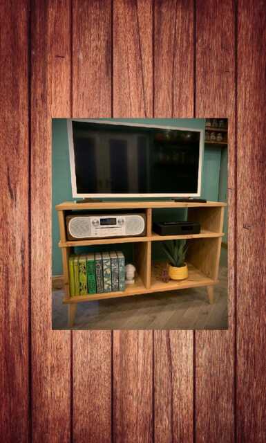 Television Stand Tv Cabinet Media Console Entertainment Centre Sideboard Tv Customised Sizes & Colours Handmade Wooden Furniture - image 1